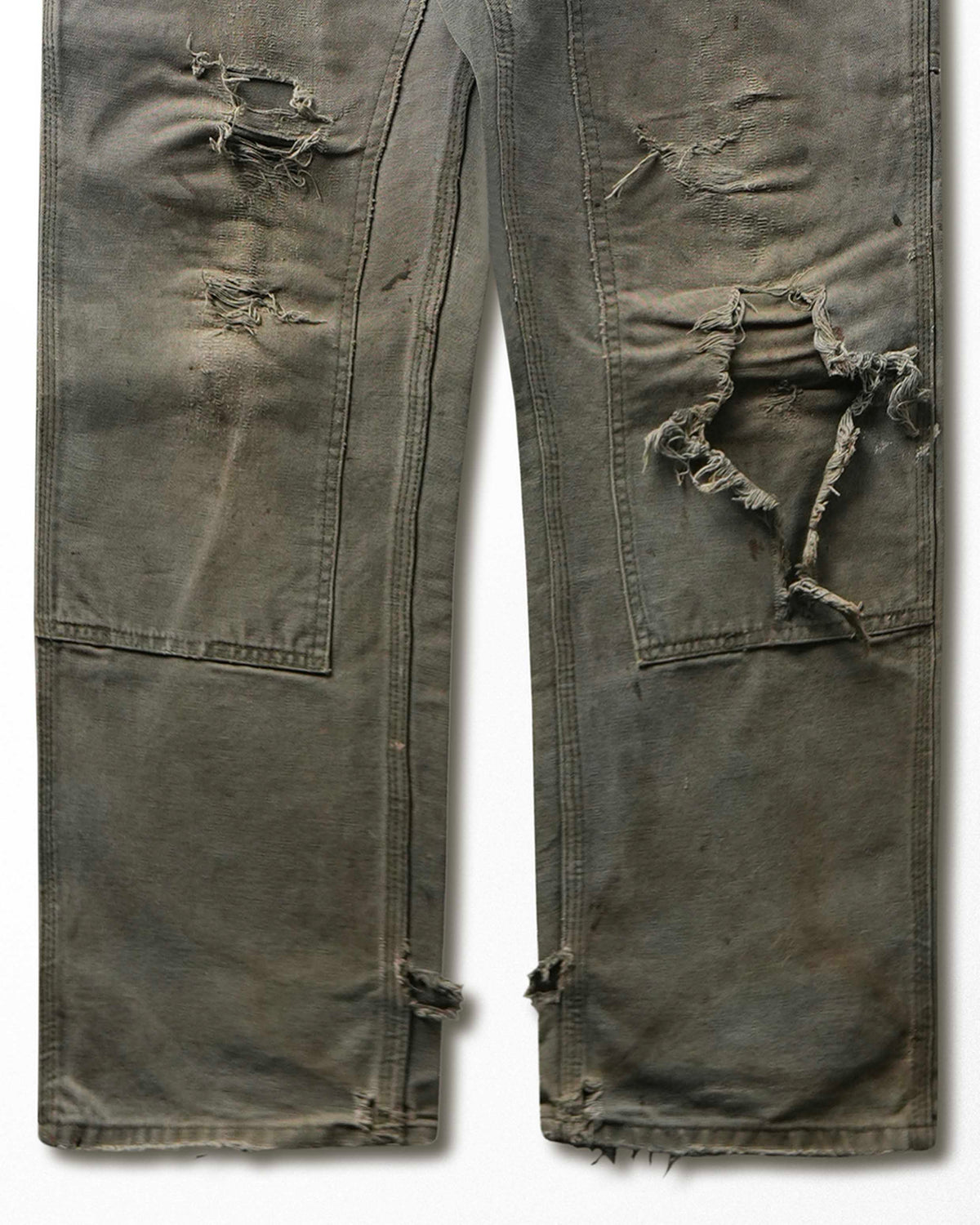 Vintage Carhartt Grey Faded Thrashed Double Knee Pants - product view 3