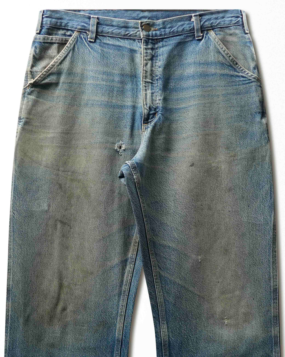 Vintage Carhartt Blue Faded Stained Pants - product view 2