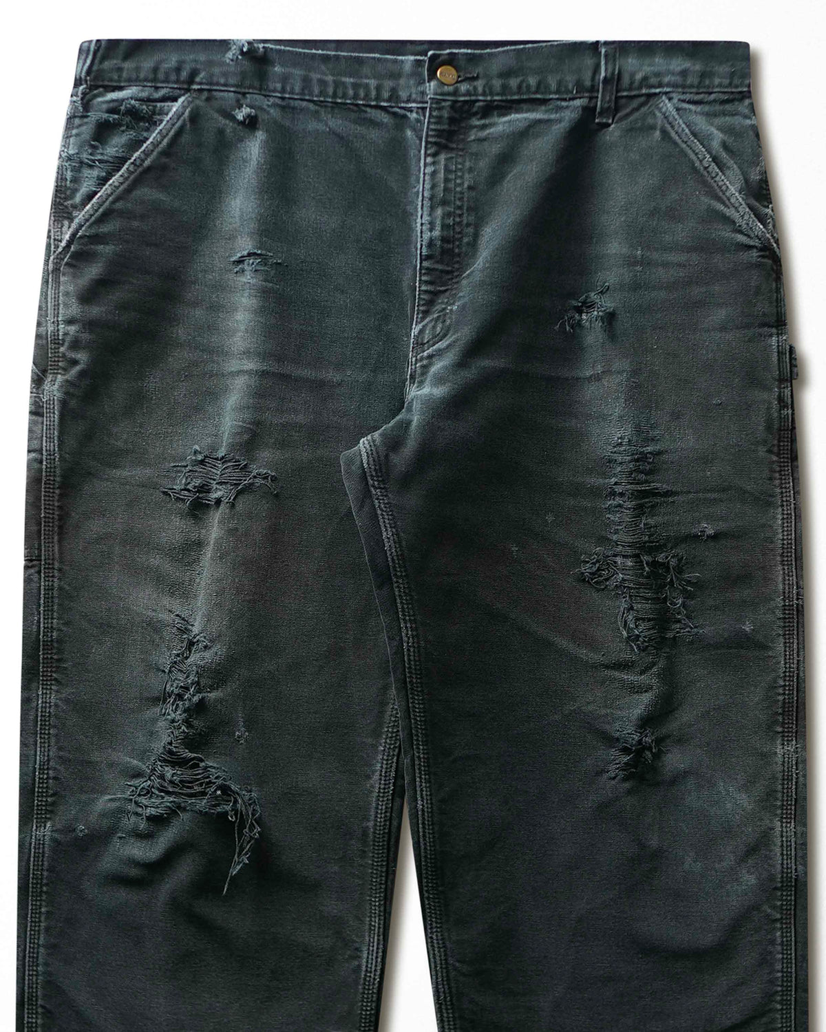 Vintage Carhartt Black Faded Distressed Lined Pants - product view 2