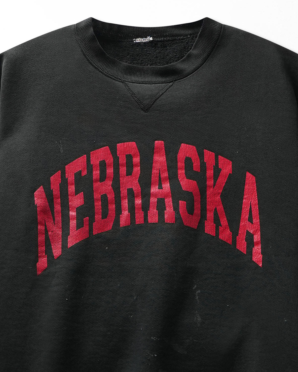 Vintage Russell "Nebraska" Black Stained Sweater - product view 2
