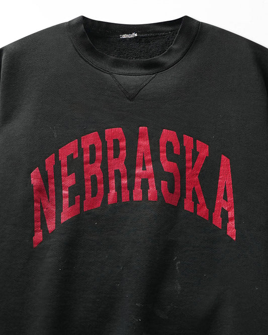 Vintage Russell "Nebraska" Black Stained Sweater - product view 2