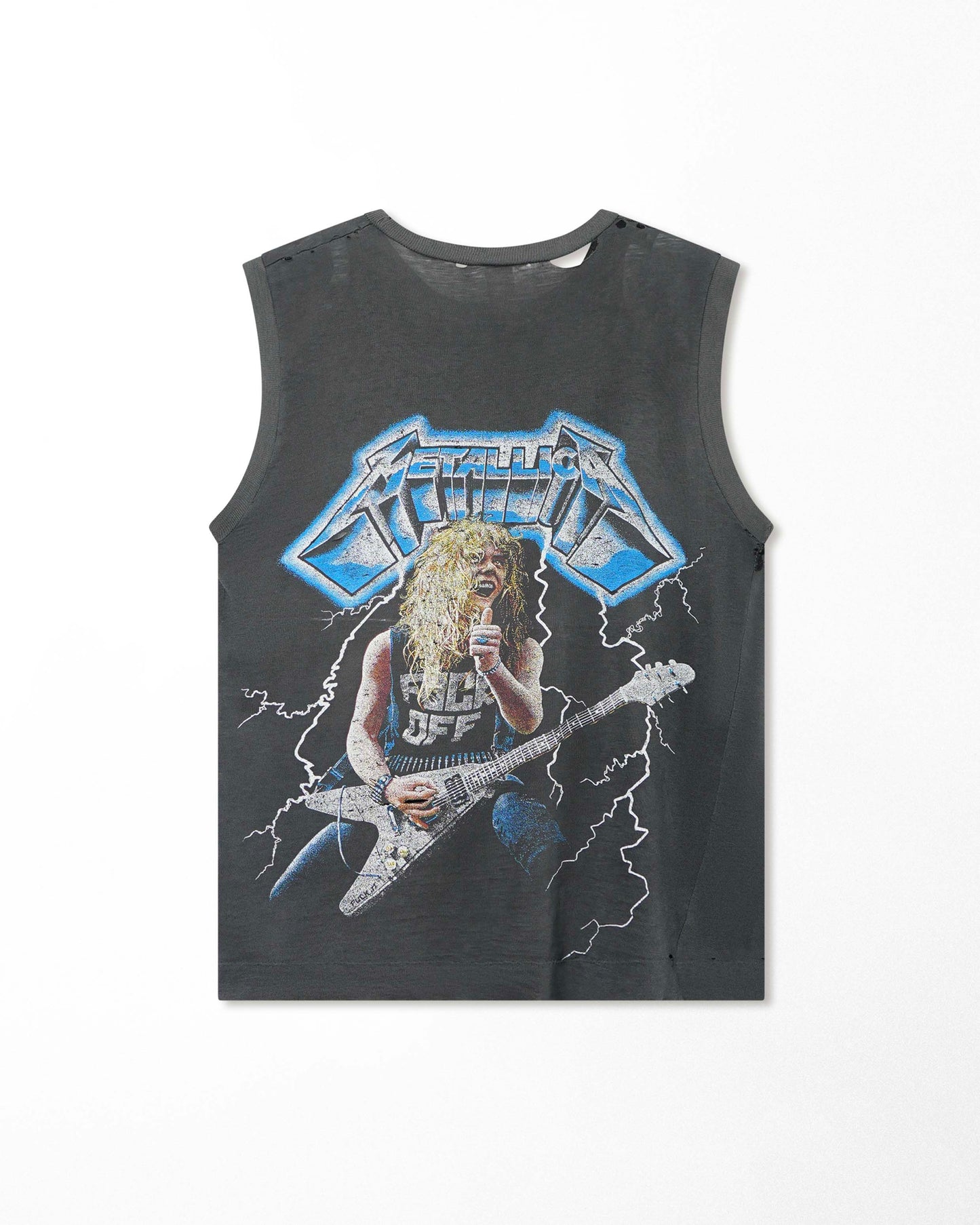 METALLICA BLACK FADED TOP