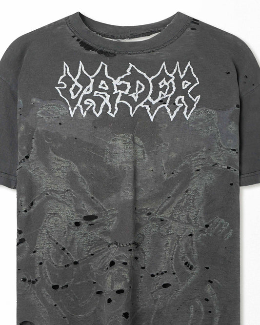 VADER "PROFUNDIS" BLACK FADED THRASHED T-SHIRT