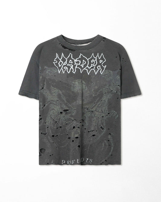 VADER "PROFUNDIS" BLACK FADED THRASHED T-SHIRT