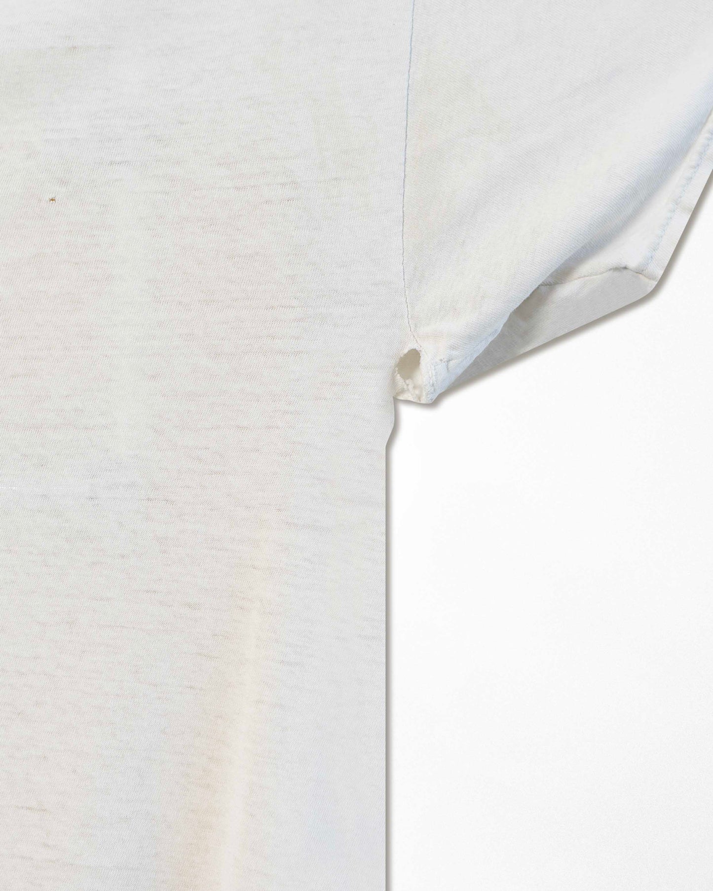 HANES WHITE THRASHED T-SHIRT