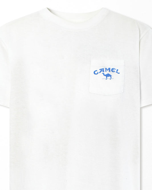 SILKWORN "A PACK OF CAMELS" WHITE POCKET T-SHIRT