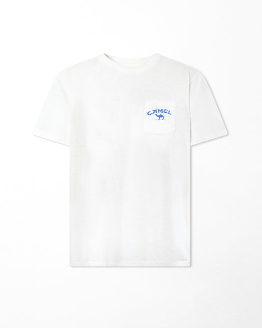SILKWORN "A PACK OF CAMELS" WHITE POCKET T-SHIRT
