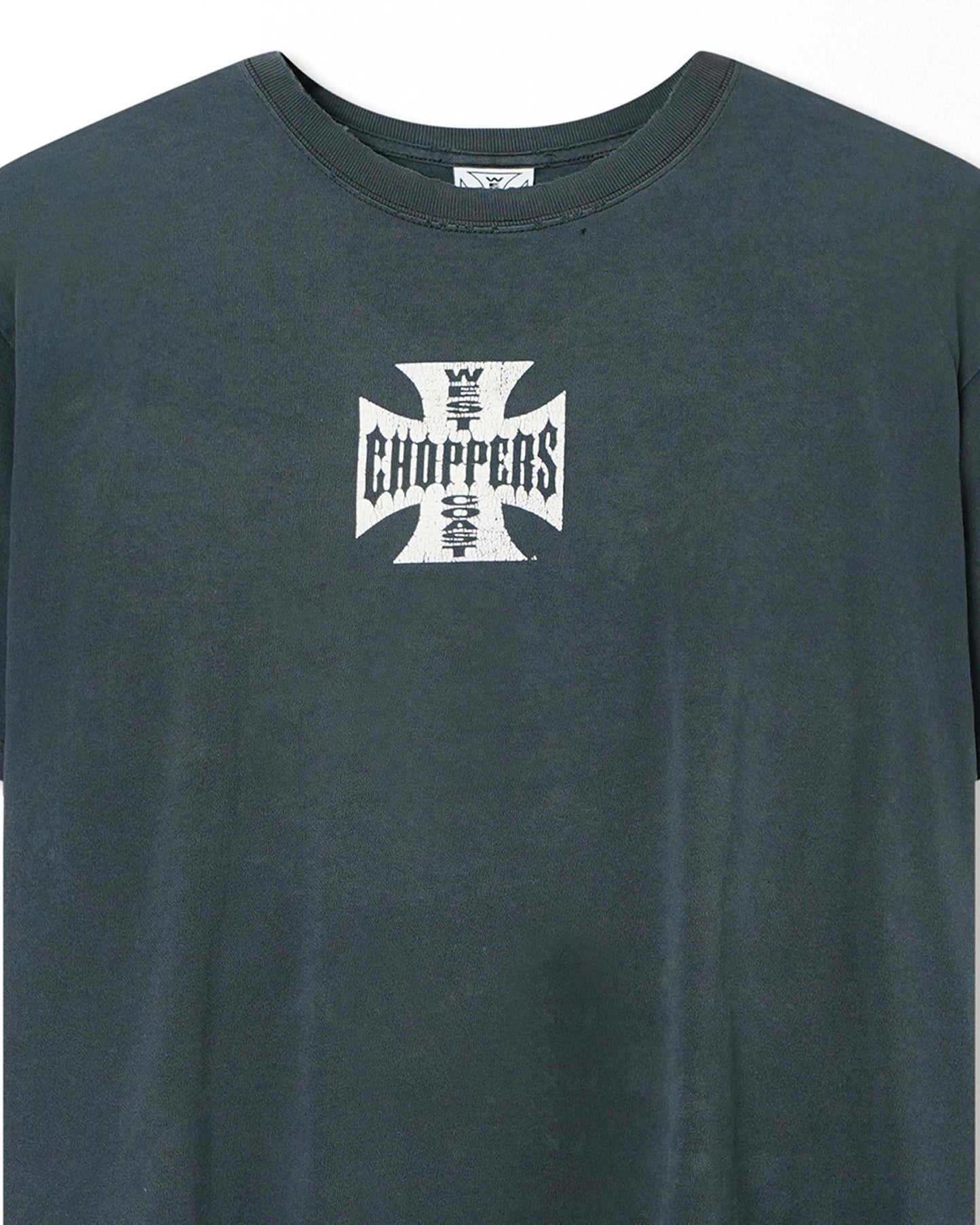 WEST COAST CHOPPERS "CLASSIC LOGO" NAVY FADED T-SHIRT