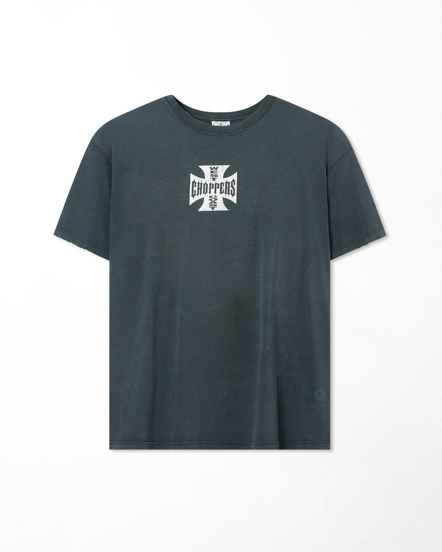 WEST COAST CHOPPERS "CLASSIC LOGO" NAVY FADED T-SHIRT