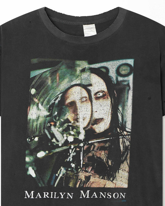 WINTERLAND "MARILYN MANSON THE BEAUTIFUL PEOPLE" BLACK FADED T-SHIRT