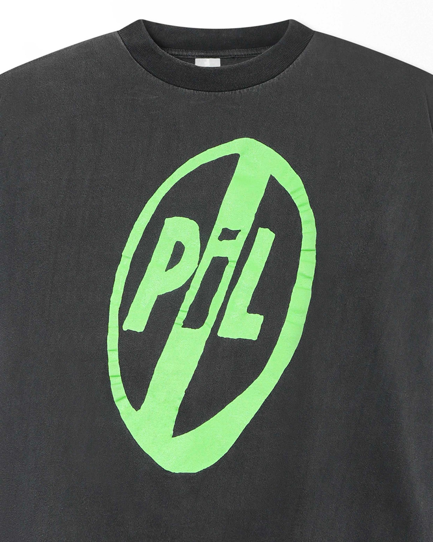 PUBLIC IMAGE LTD "COVERED" BLACK FADED T-SHIRT