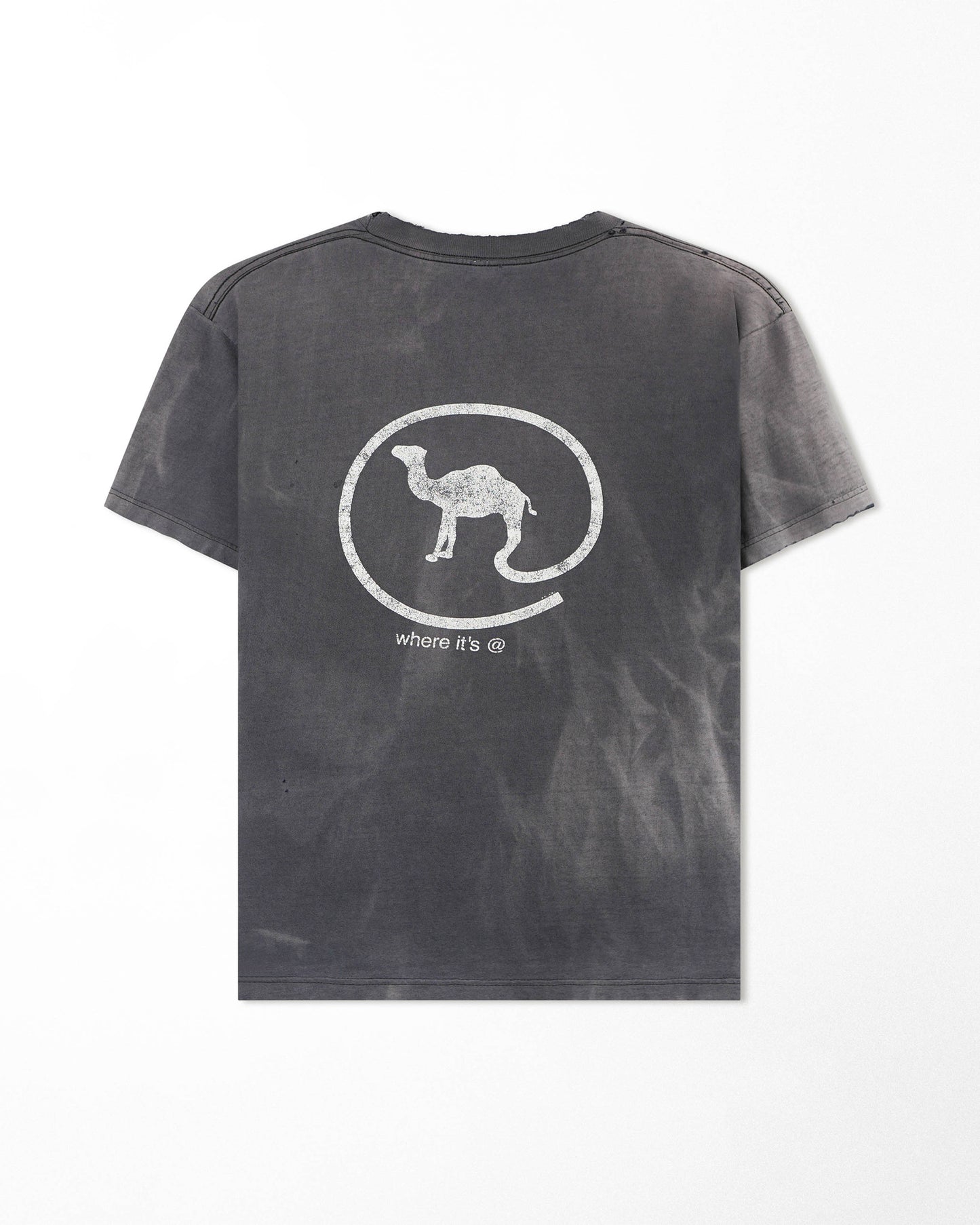 CAMEL GREY FADED T-SHIRT
