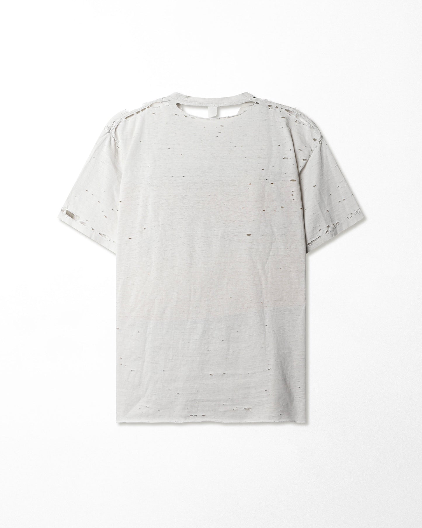 "JESUS HOW MUCH DO YOU LOVE ME" WHITE THRASHED T-SHIRT