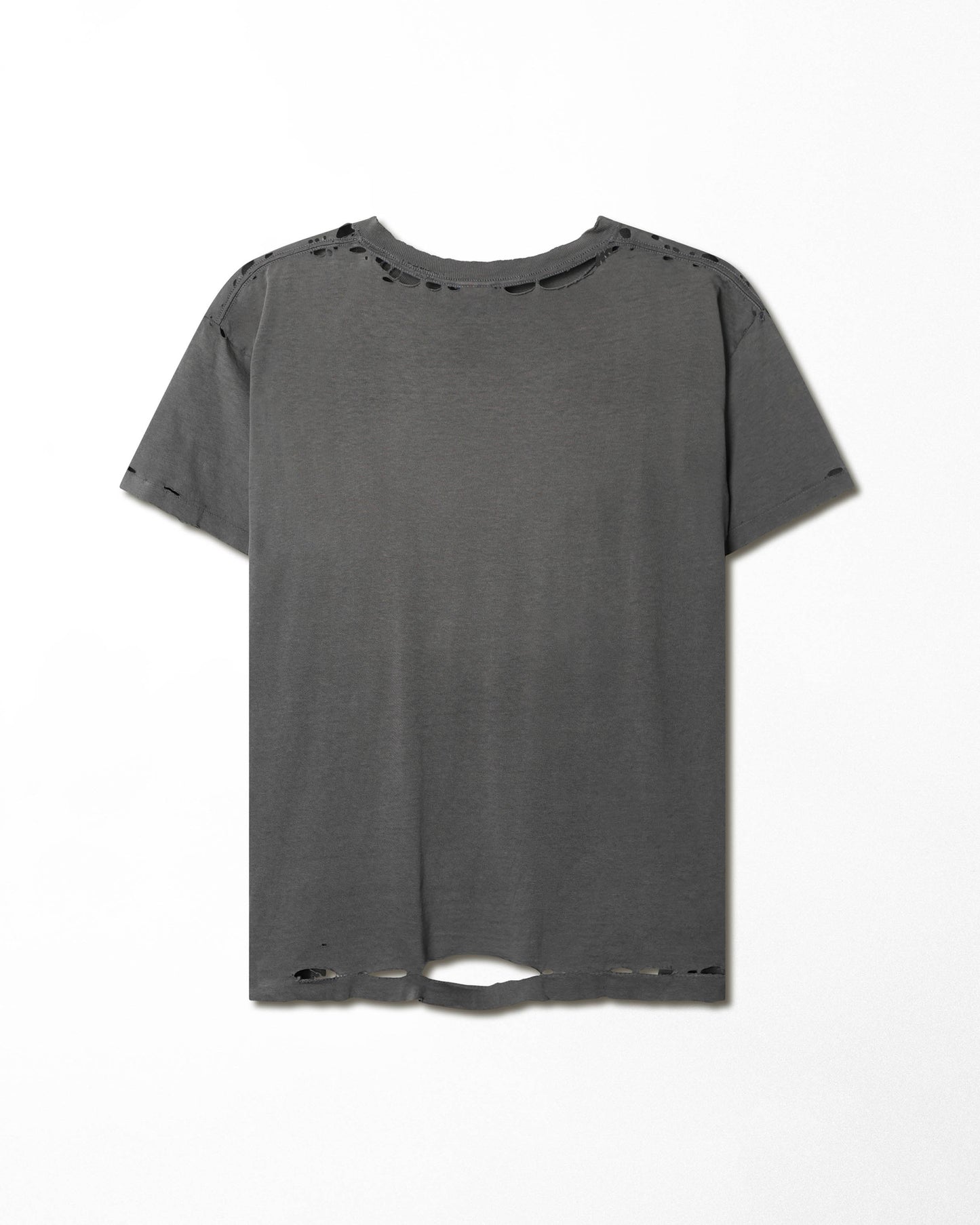 STUSSY GREY THRASHED T-SHIRT