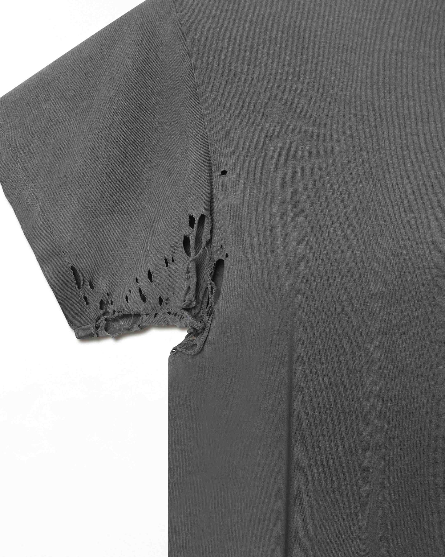 STUSSY GREY THRASHED T-SHIRT