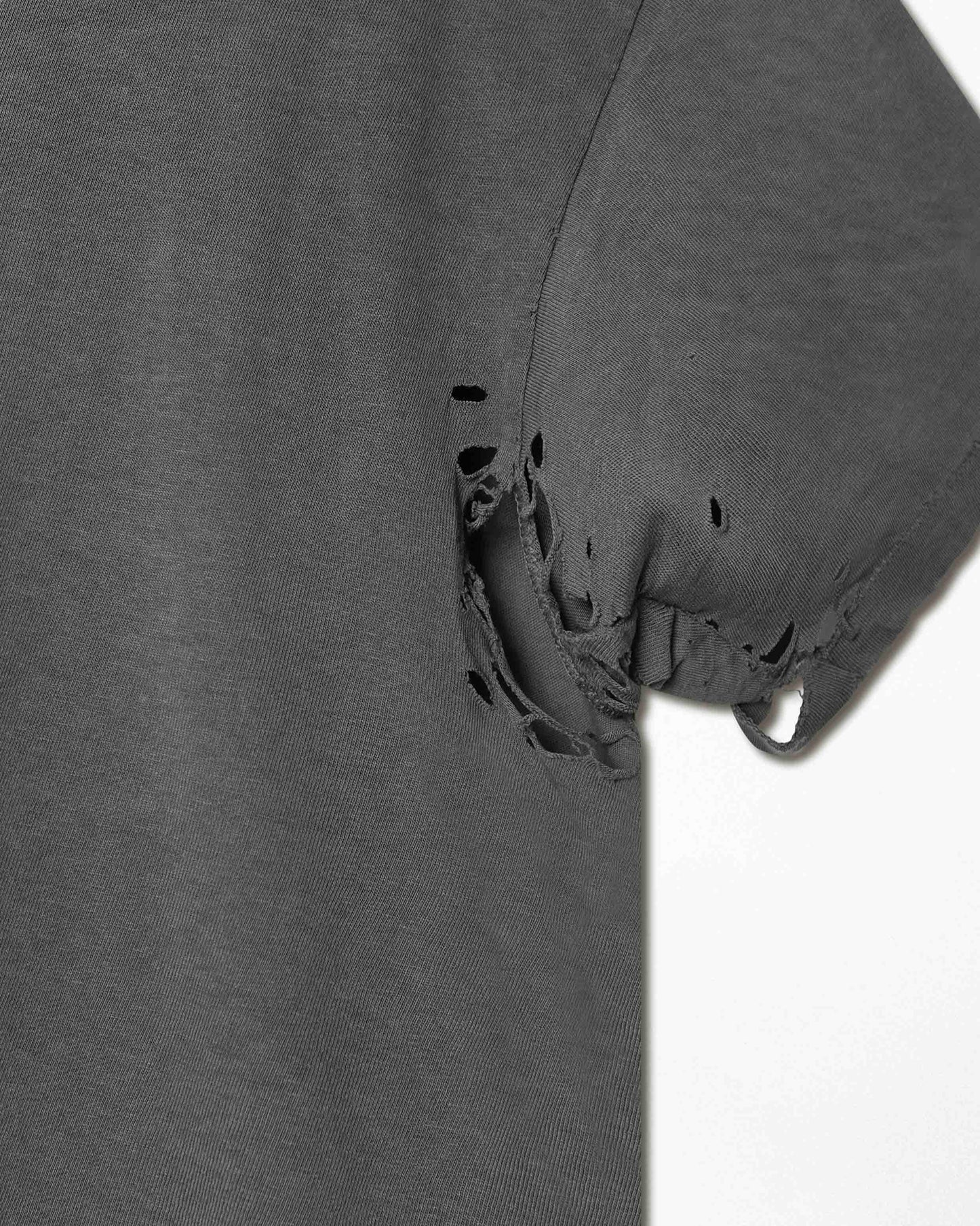 STUSSY GREY THRASHED T-SHIRT