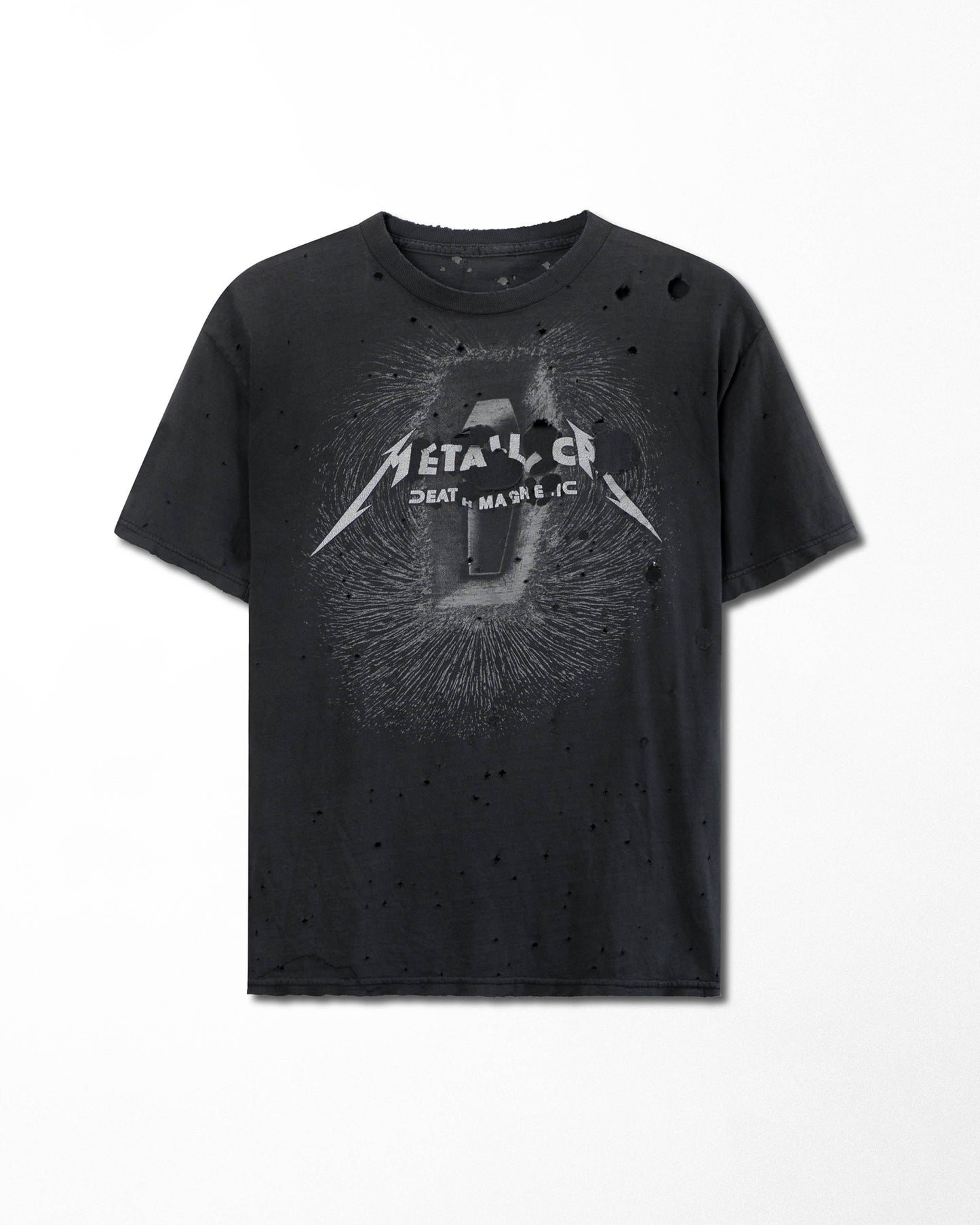 METALLICA "DEATH MAGNETIC" BLACK THRASHED T-SHIRT