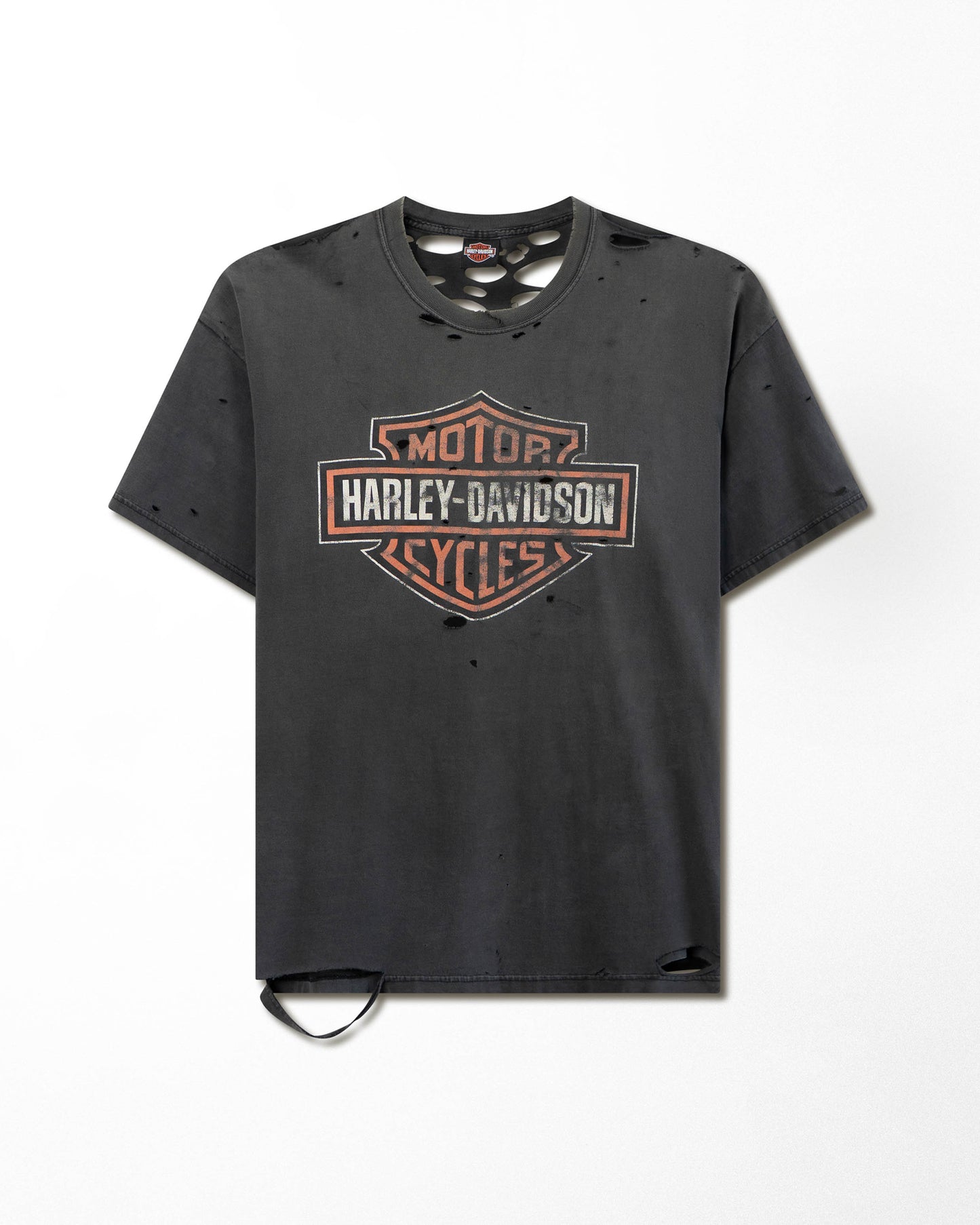 HARLEY-DAVIDSON "J&L" BLACK THRASHED T-SHIRT