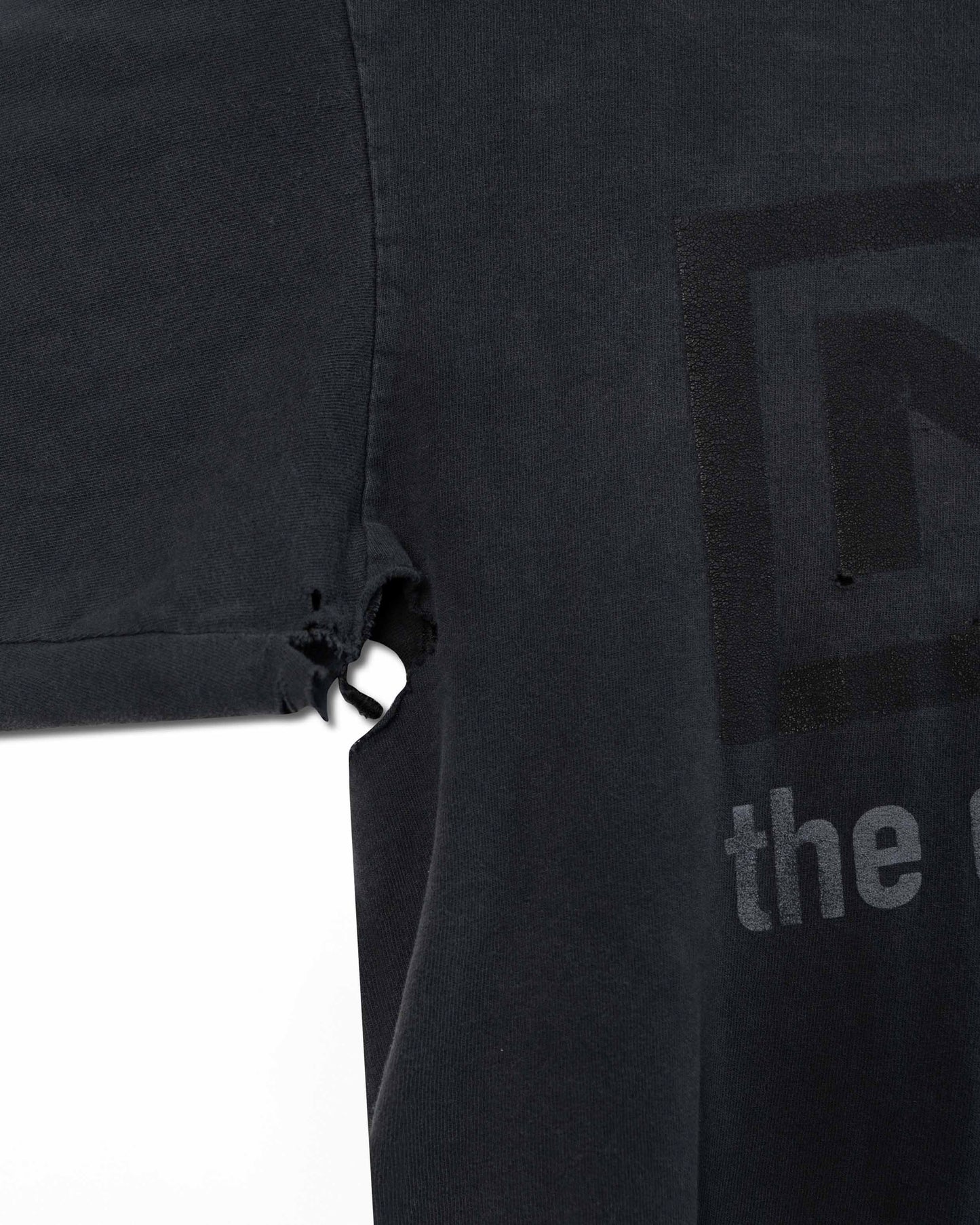 ALL SPORT "NINE INCH NAILS THE DOWNWARD SPIRAL HALO EIGHT" BLACK THRASHED LONG SLEEVE T-SHIRT