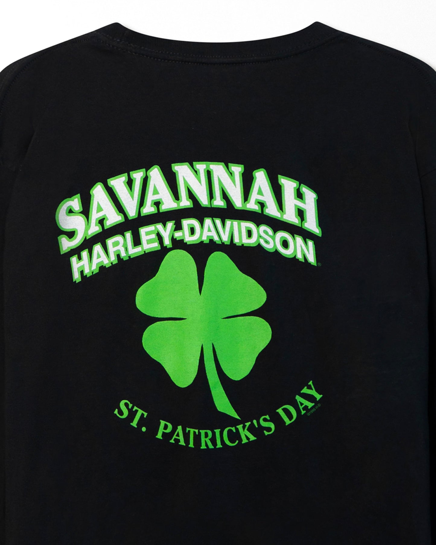 HARLEY-DAVIDSON "SAVANNAH ST PATRICK'S DAY" BLACK LONG SLEEVE T-SHIRT