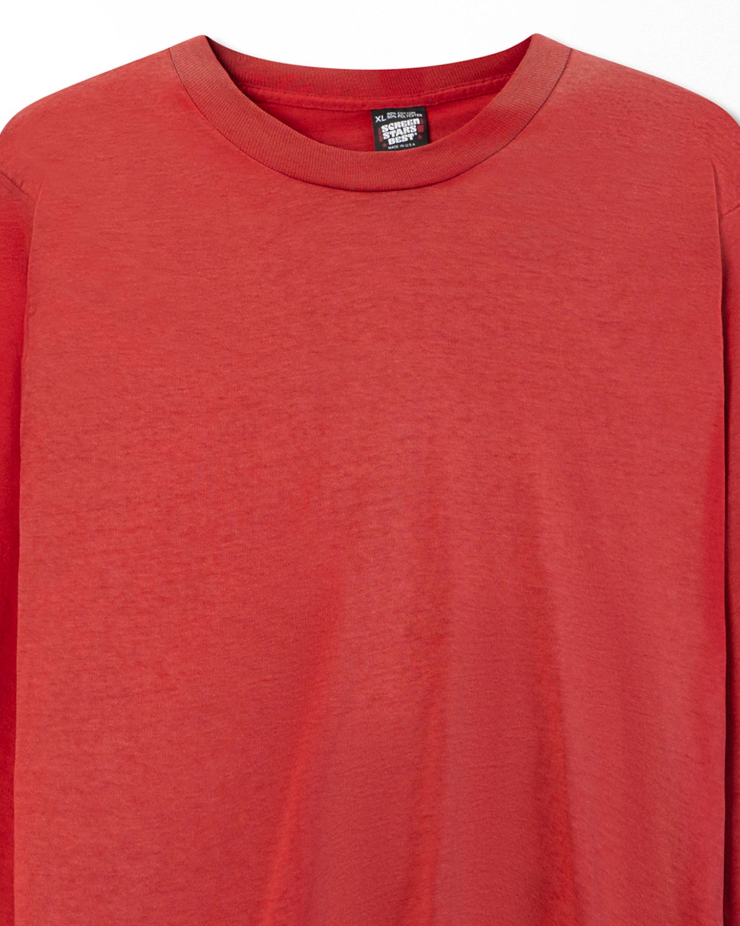 SCREEN STARS RED FADED LONG SLEEVE T-SHIRT