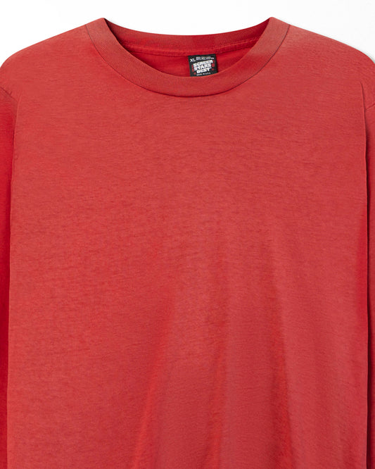 SCREEN STARS RED FADED LONG SLEEVE T-SHIRT