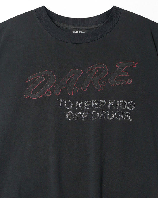 SCREEN STARS "D.A.R.E." BLACK T-SHIRT