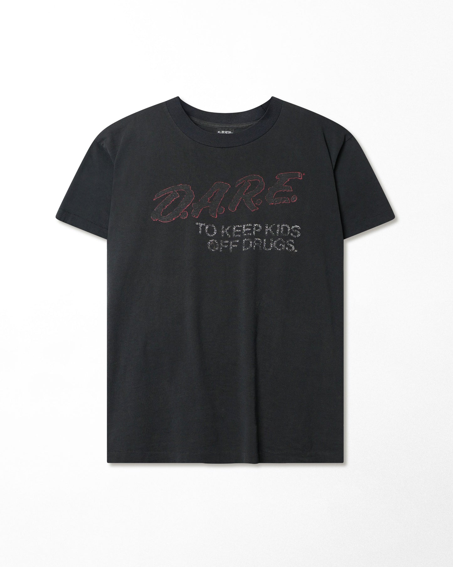 SCREEN STARS "D.A.R.E." BLACK T-SHIRT