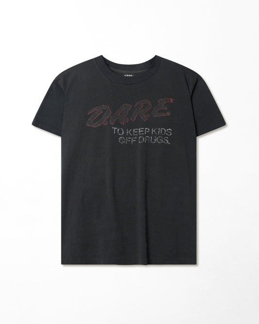 SCREEN STARS "D.A.R.E." BLACK T-SHIRT