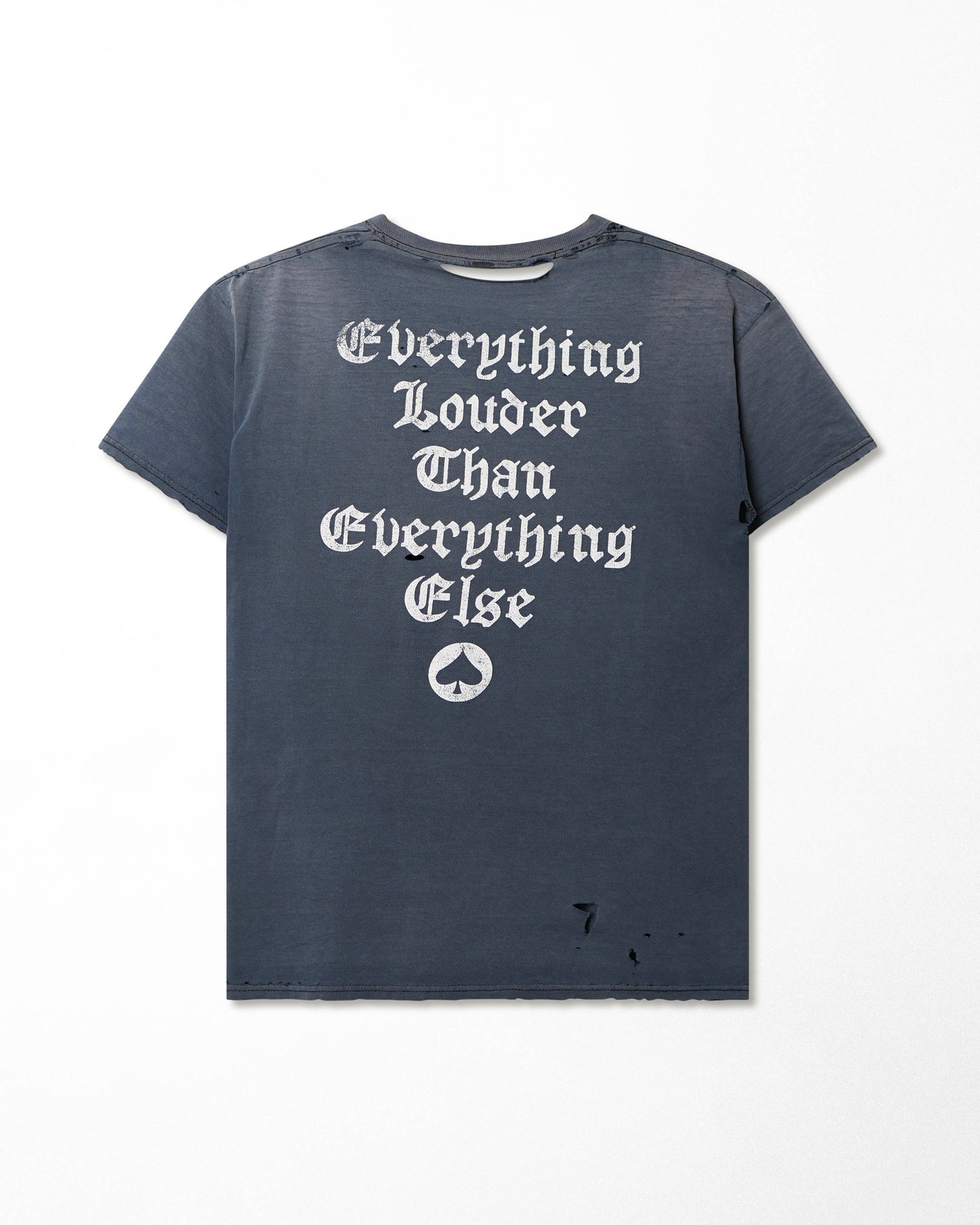 "MOTÖRHEAD" BLUE FADED THRASHED T-SHIRT