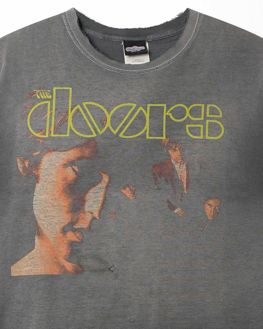WINTERLAND "THE DOORS" GREY FADED DISTRESSED T-SHIRT