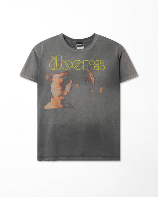 WINTERLAND "THE DOORS" GREY FADED DISTRESSED T-SHIRT