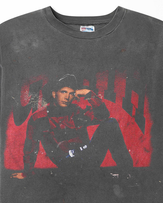 HANES "TOBY KEITH TOUR" BLACK FADED STAINED T-SHIRT