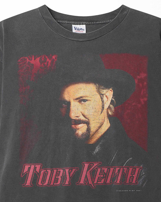 VOLUNTEER "TOBY KEITH" BLACK FADED T-SHIRT