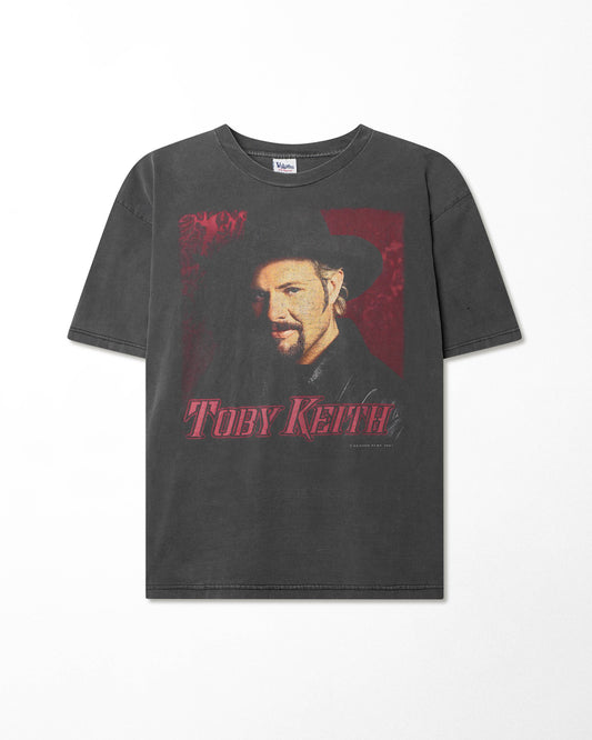 VOLUNTEER "TOBY KEITH" BLACK FADED T-SHIRT