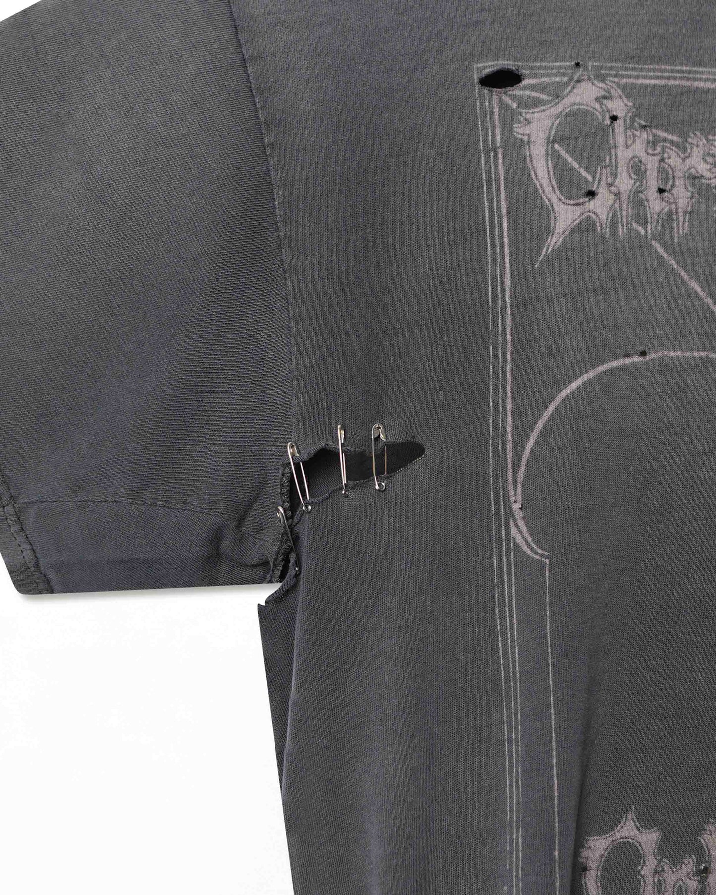 TENNESSEE RIVER "CHRISTIAN DEATH" FADED BLACK THRASHED T-SHIRT