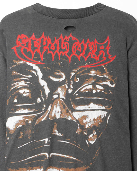 SIERRA TEEZ "SEPULTURA THIRD WORLD POSSE" GRAY FADED LONG SLEEVE T-SHIRT
