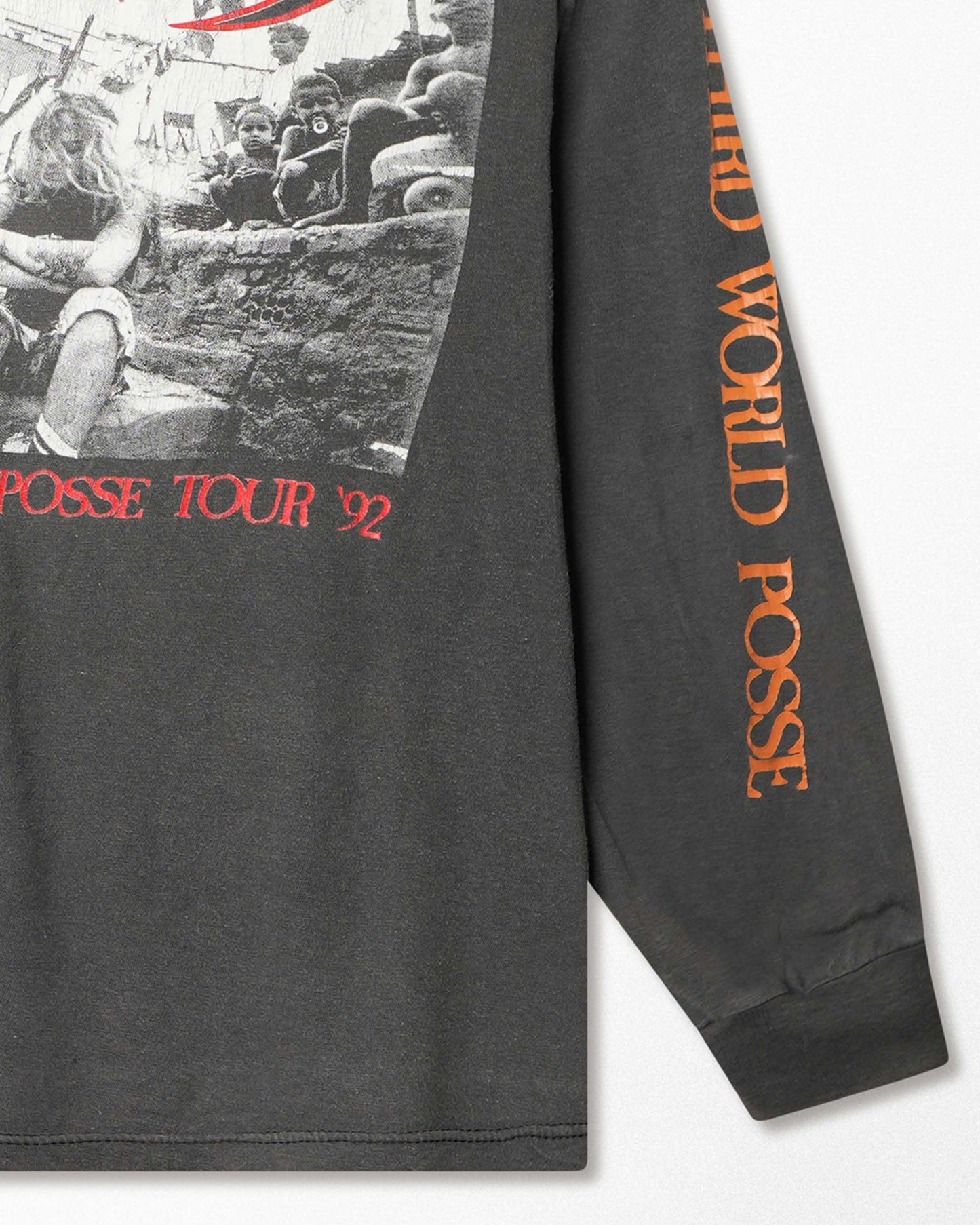 SIERRA TEEZ "SEPULTURA THIRD WORLD POSSE" GRAY FADED LONG SLEEVE T-SHIRT