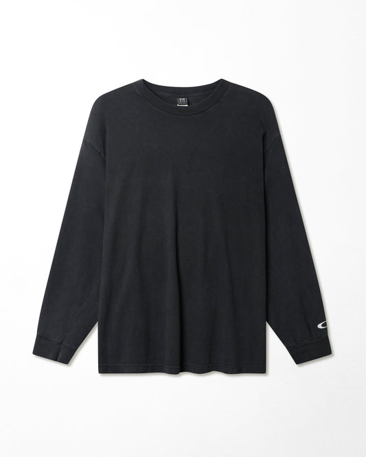 OAKLEY BLACK LOGO LONG SLEEVE T-SHIRT