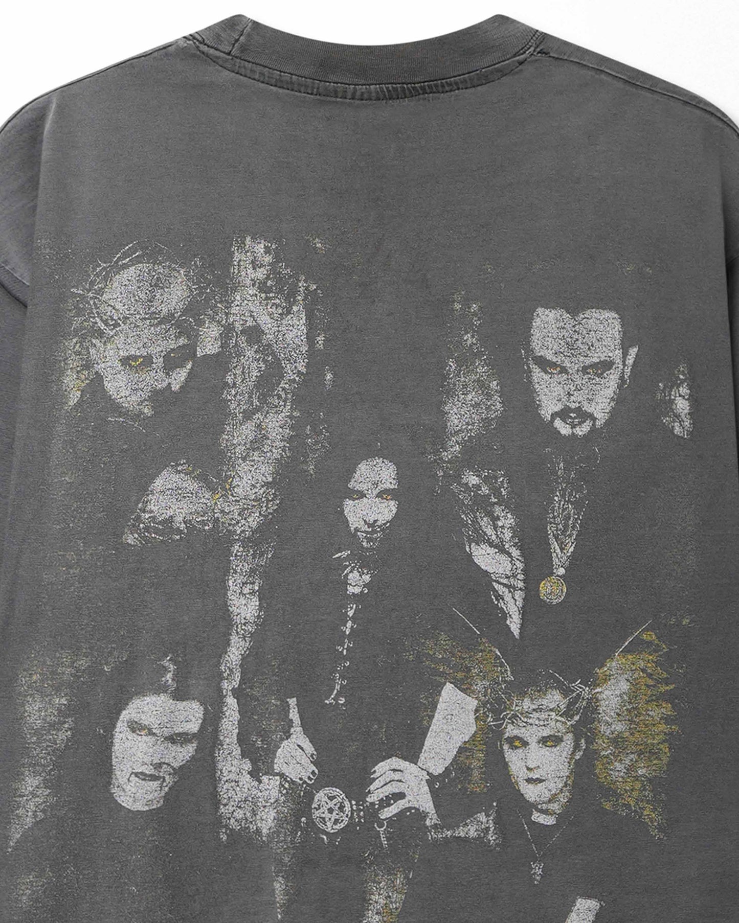 CRADLE OF FILTH "THE WALL-EYED, VAIN & INSANE" GRAY FADED THRASHED LONG SLEEVE T-SHIRT