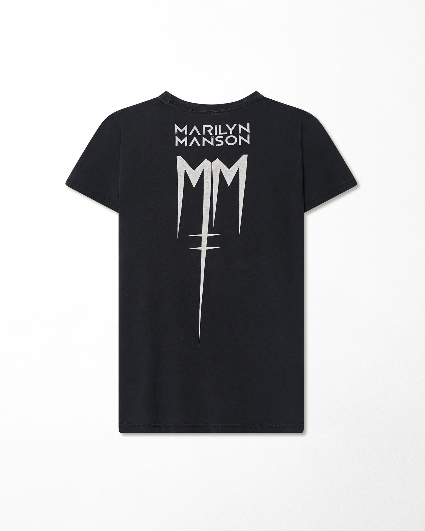 BAY ISLAND "MARILYN MANSON BLUE FACE" BLACK T-SHIRT