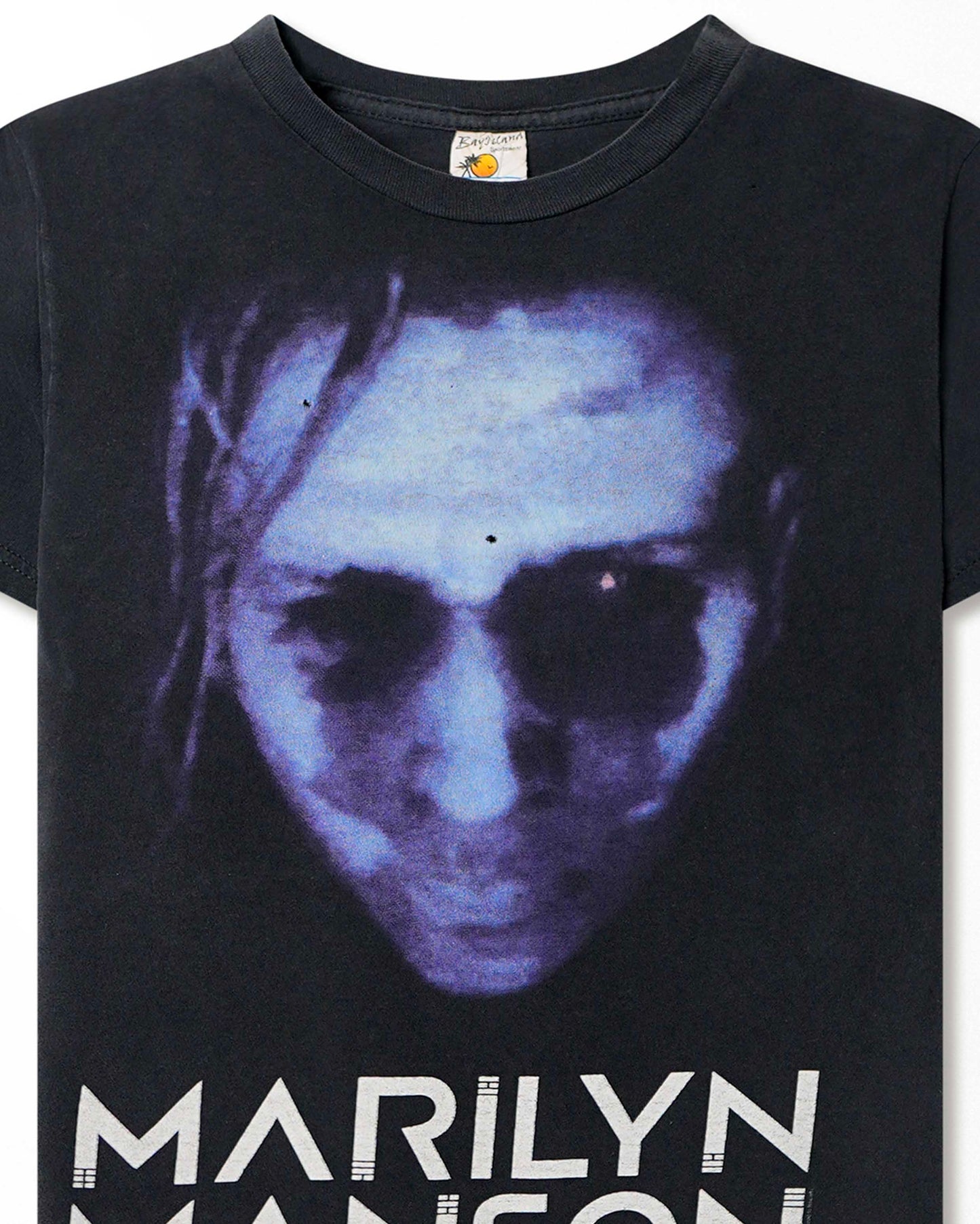 BAY ISLAND "MARILYN MANSON BLUE FACE" BLACK T-SHIRT