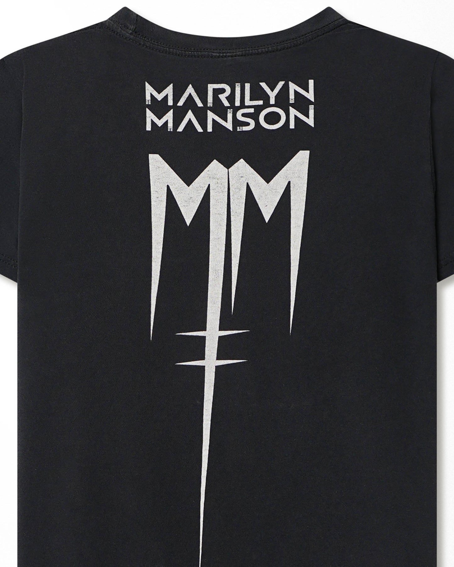 BAY ISLAND "MARILYN MANSON BLUE FACE" BLACK T-SHIRT