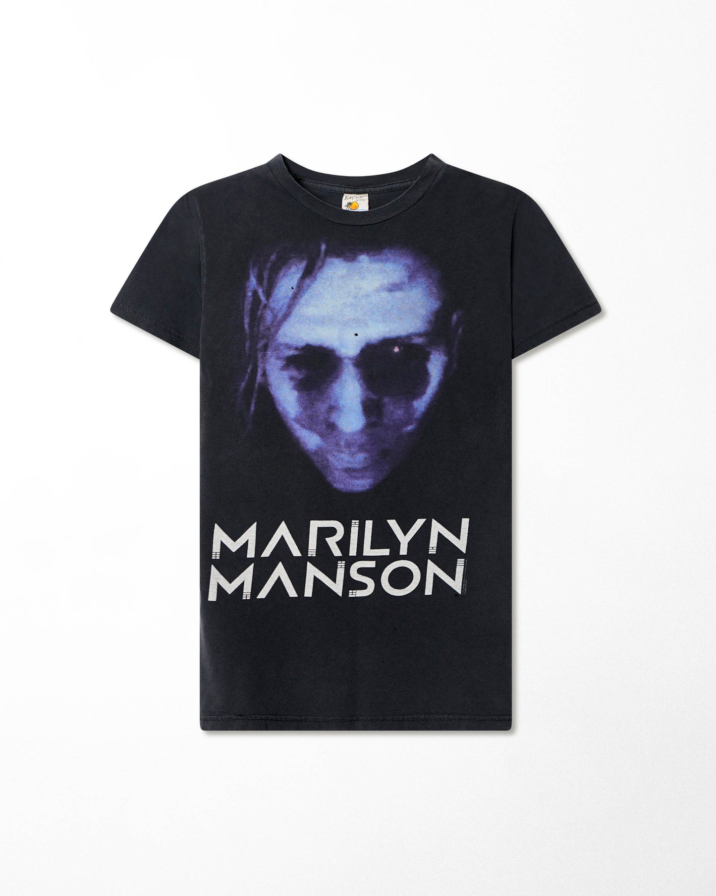 BAY ISLAND "MARILYN MANSON BLUE FACE" BLACK T-SHIRT