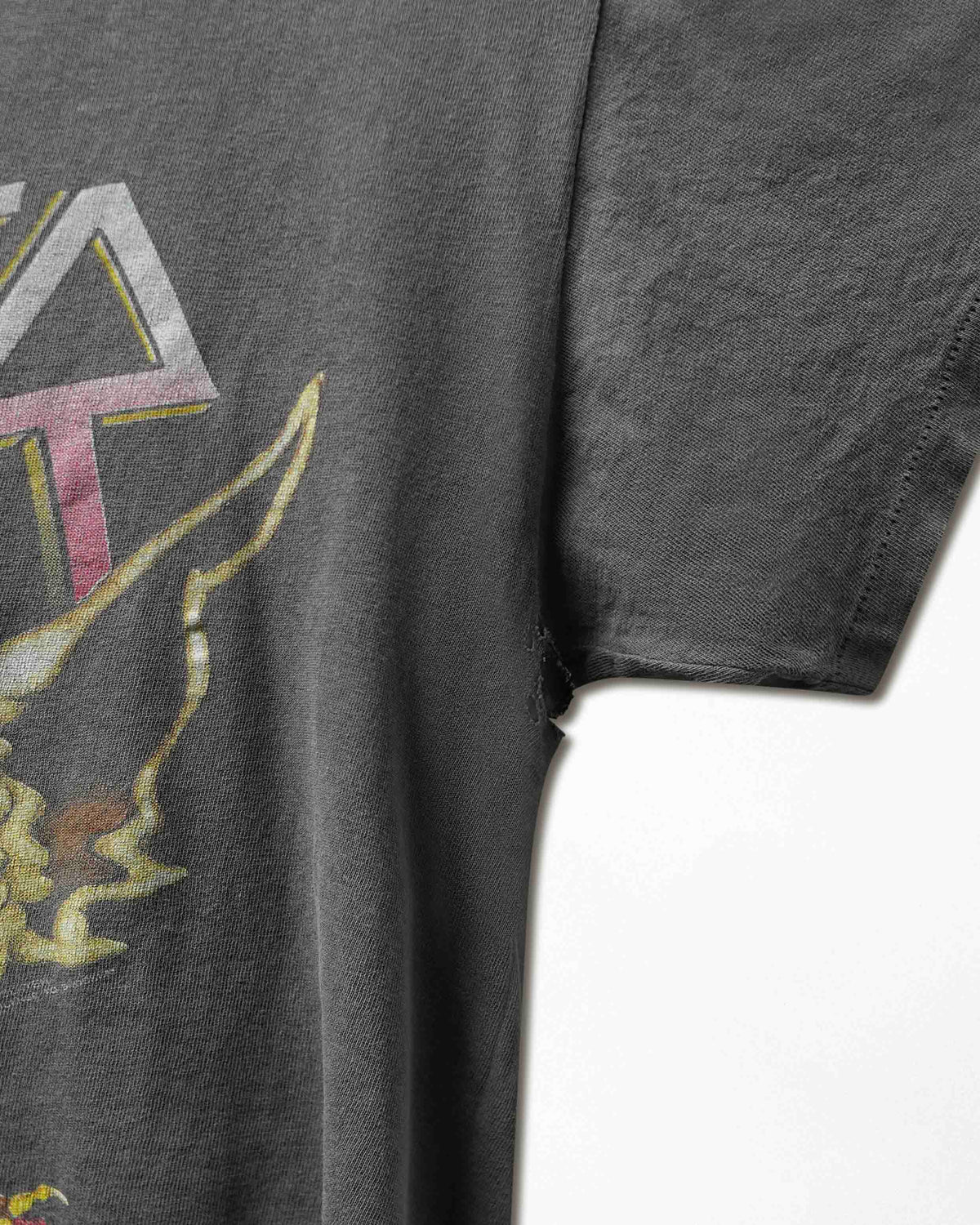 Vintage Brockum "Slayer Clash of the Titans Tour 1991" Grey Faded Destroyed T-Shirt - product view 4