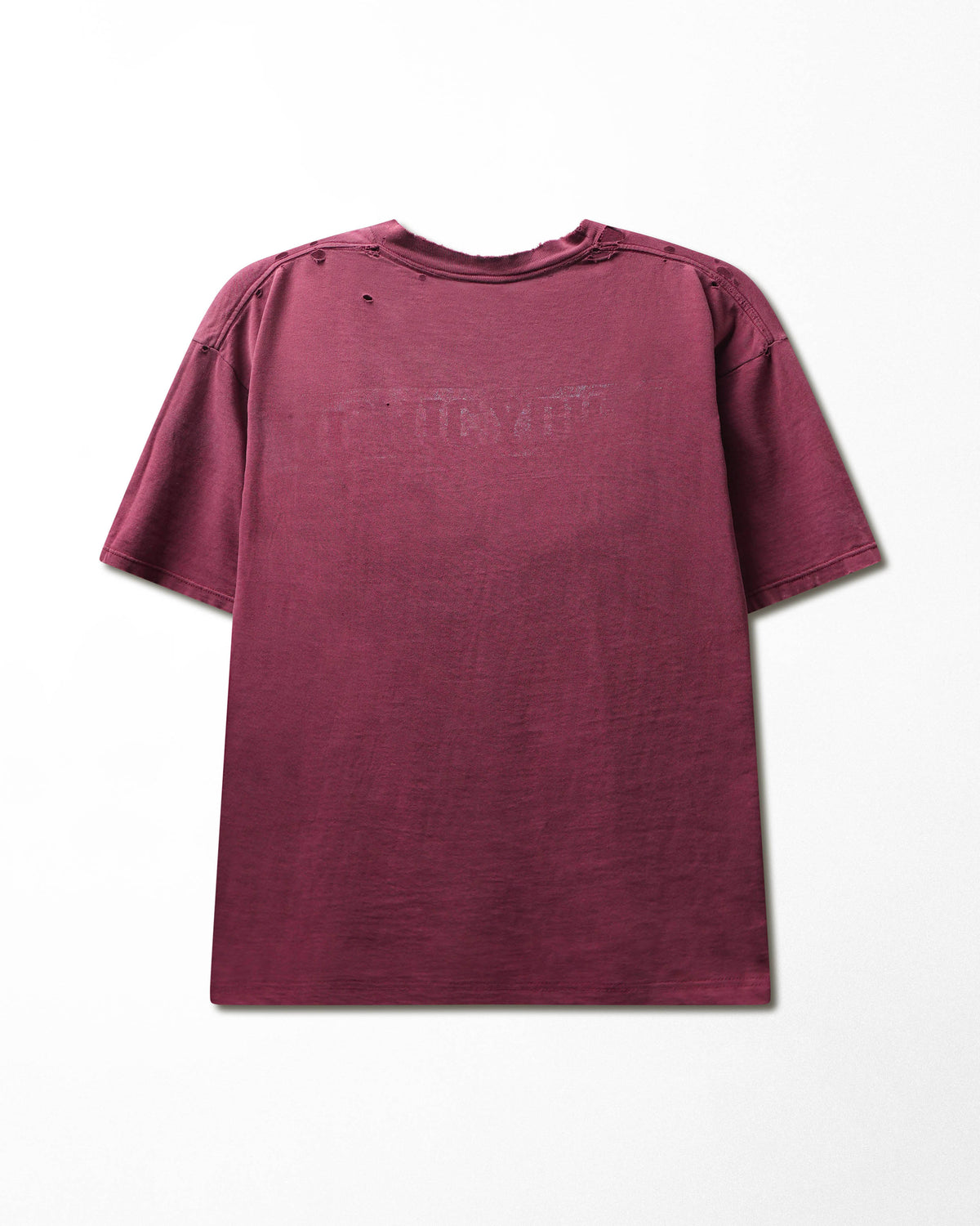 Vintage Jerzees "Sonic Youth x Hysteric Glamour" Burgundy Faded Distressed T-Shirt - product view 3