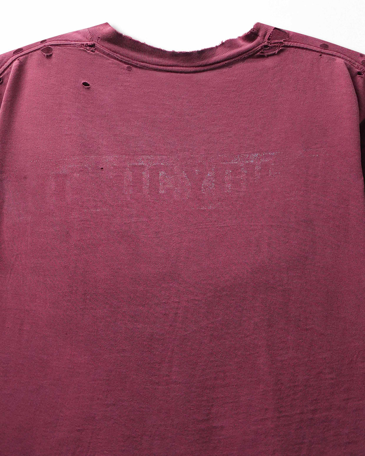 Vintage Jerzees "Sonic Youth x Hysteric Glamour" Burgundy Faded Distressed T-Shirt - product view 4