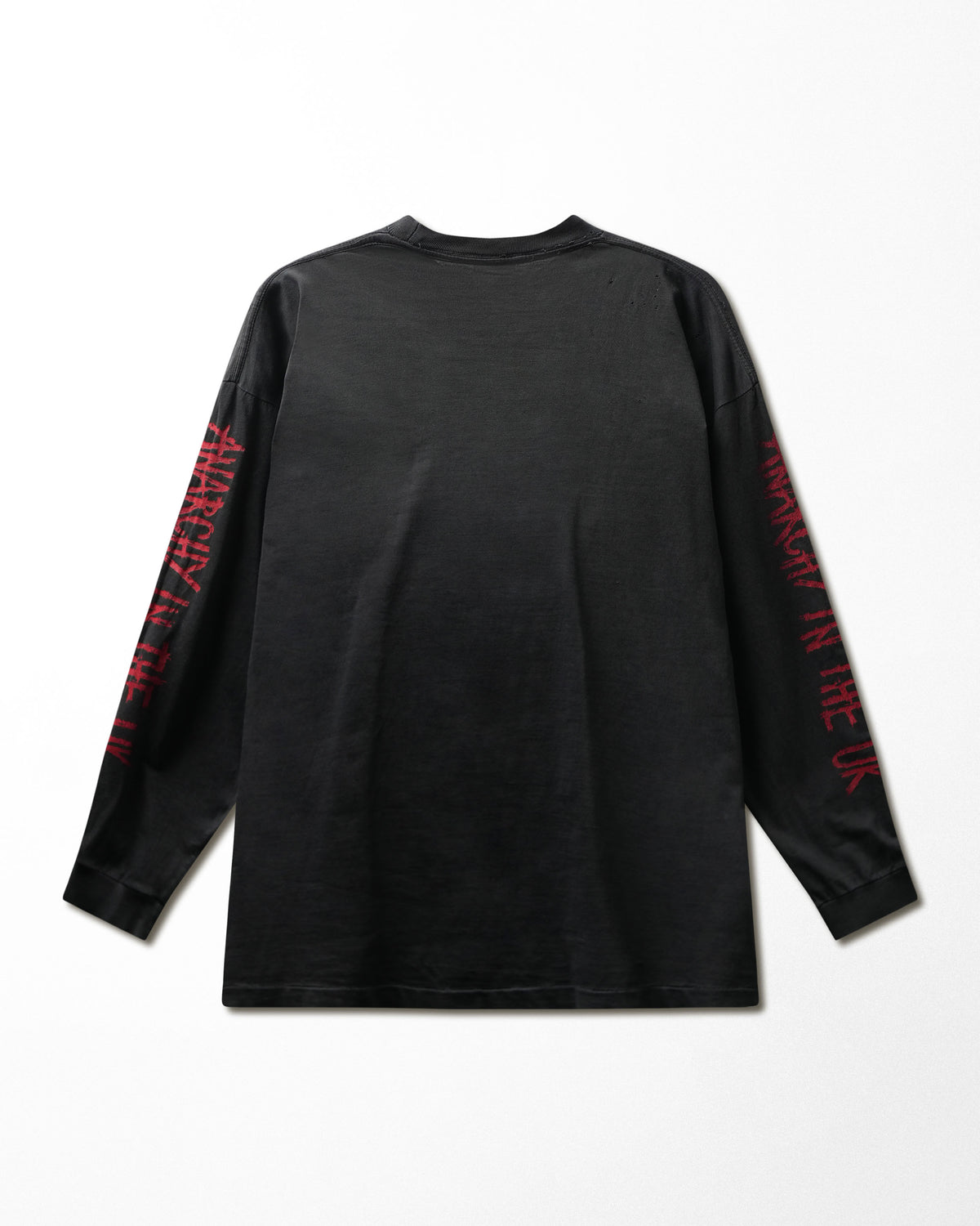 Vintage Badbros "Anarchy in the UK" Black Faded Distressed Long Sleeve T-Shirt - product view 3