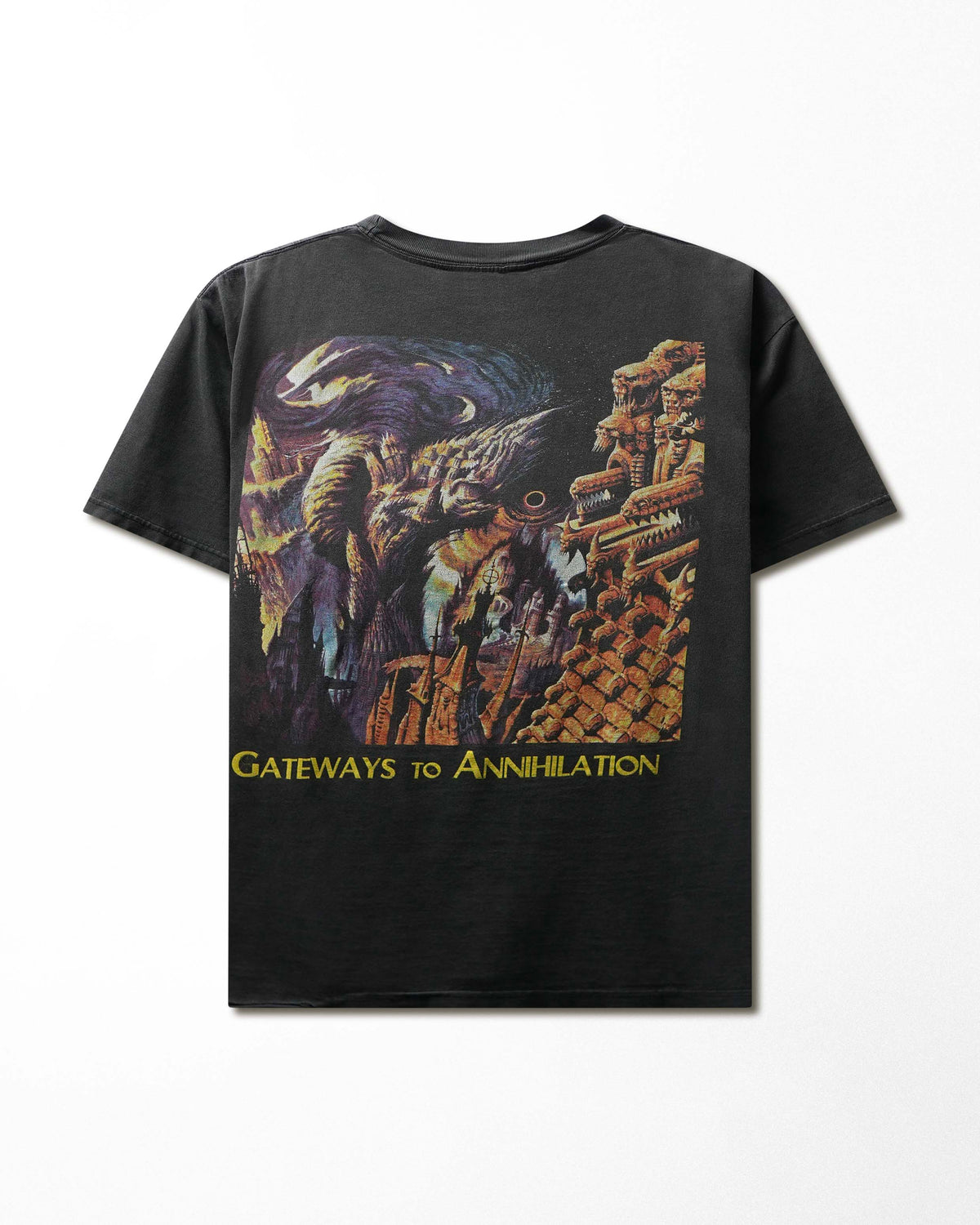 Vintage Cygnus "Morbid Angel Gateways to Annihilation" Black Faded T-Shirt - product view 3