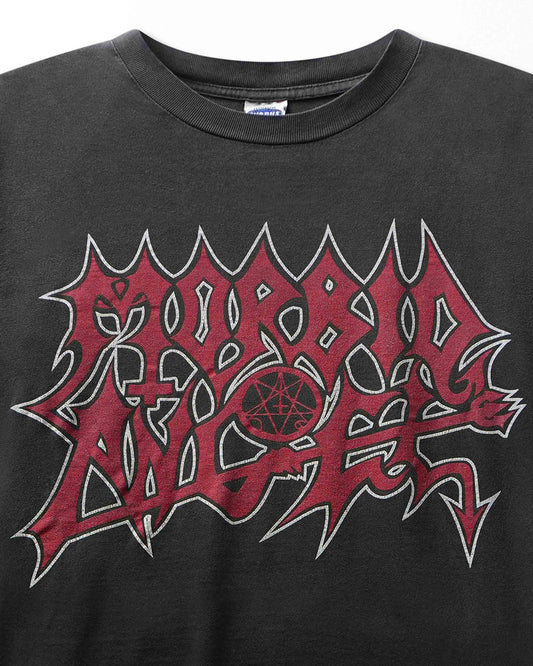 Vintage Cygnus "Morbid Angel Gateways to Annihilation" Black Faded T-Shirt - product view 2